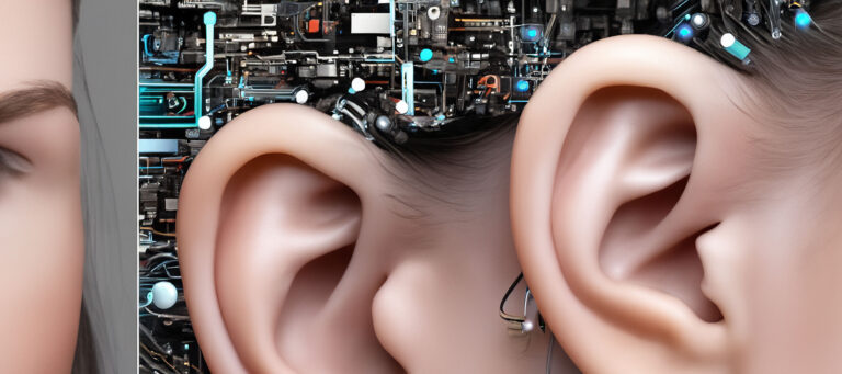 KI-generiertes Bild eines Ohres