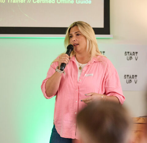 Linda Meixner, Offline Institute beim Pitch