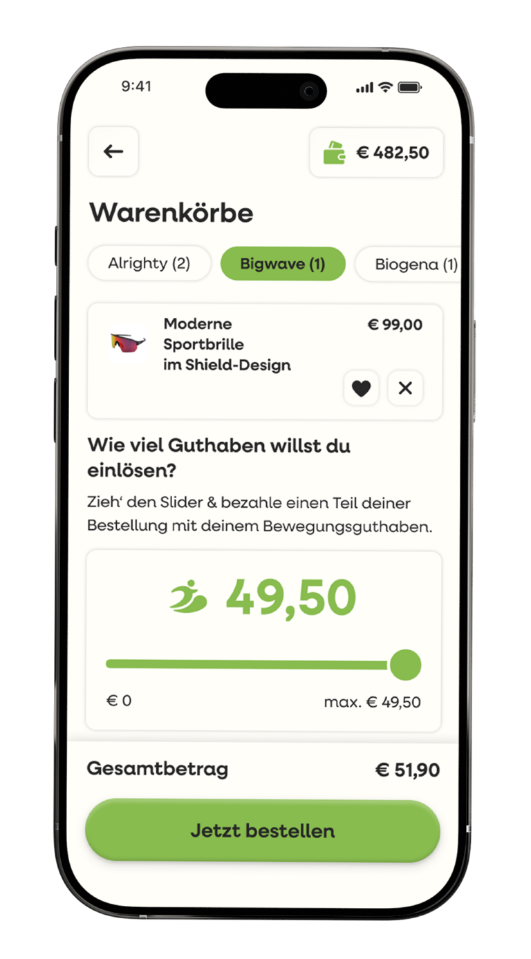 Move2Pay Warenkorb